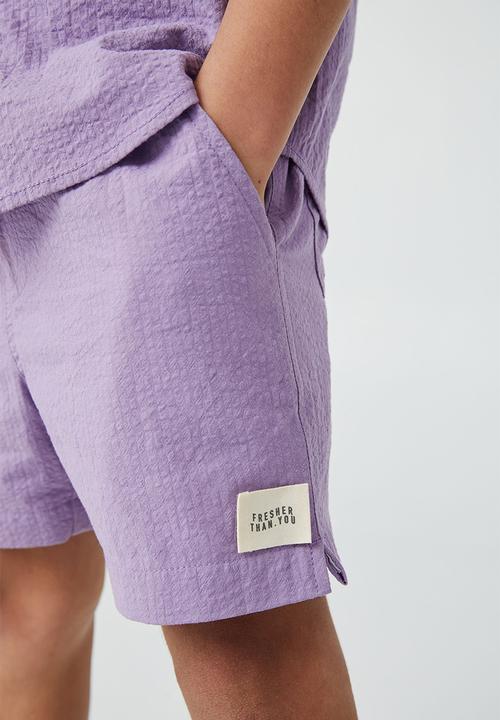 Cotton On - Los cabos short - grape soda wash