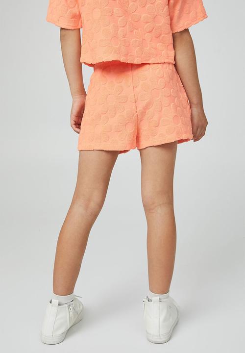 Cotton On - Bronte knit short - tropical orange