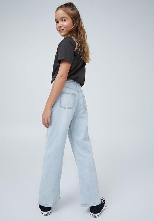 Cotton On - Hannah wide leg jean - bleach wash