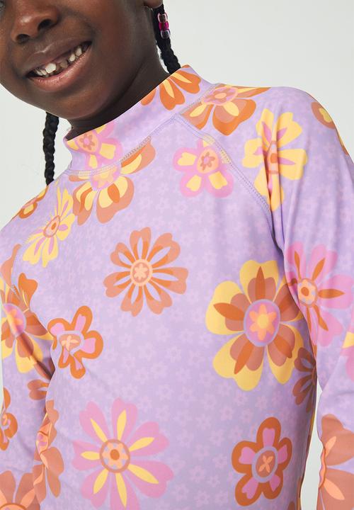 Cotton On - Hamilton long sleeve rashie - lilac drop/monteray floral