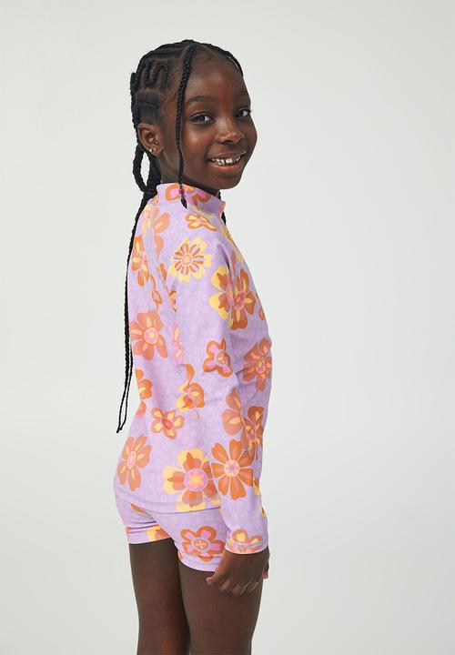 Cotton On - Hamilton long sleeve rashie - lilac drop/monteray floral