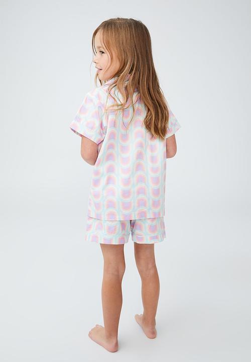 Cotton On - Patty short sleeve pyjama set - geo rainbow