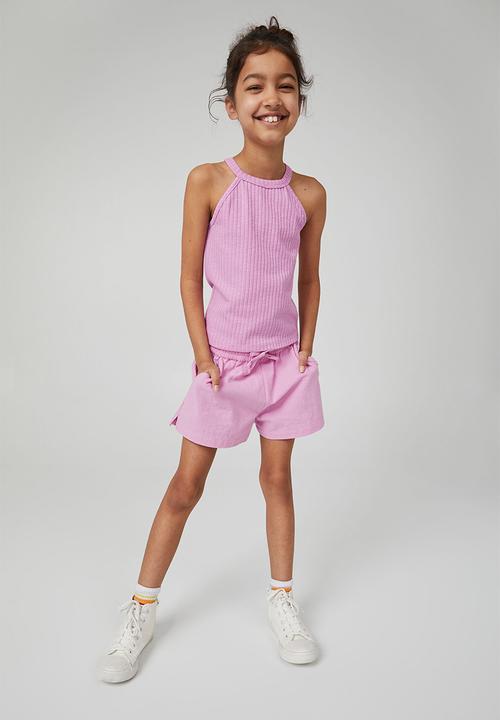 Cotton On - Leah rib tank - purple paradise