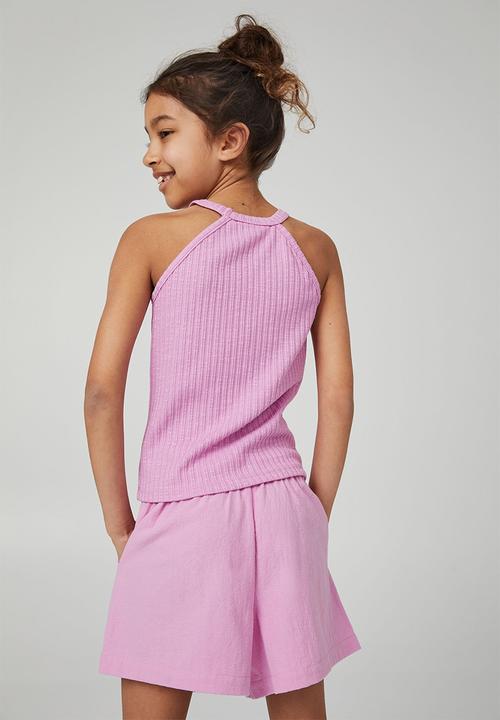 Cotton On - Leah rib tank - purple paradise
