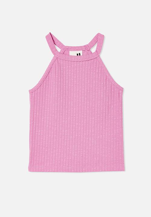 Cotton On - Leah rib tank - purple paradise