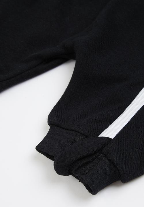 Little Lumps - Zip summer romper - black