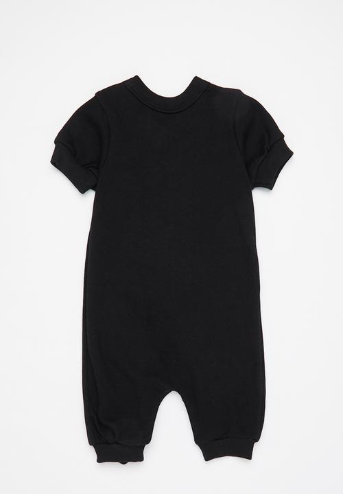 Little Lumps - Zip summer romper - black