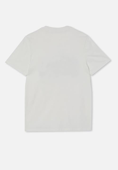 Cotton On - Sami short sleeve  embellished tee - retro white/stacked soccer ball