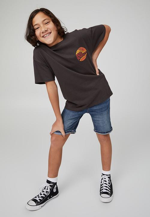 Cotton On - License quinn short sleeve tee - lcn bra phantom wash/bob marley