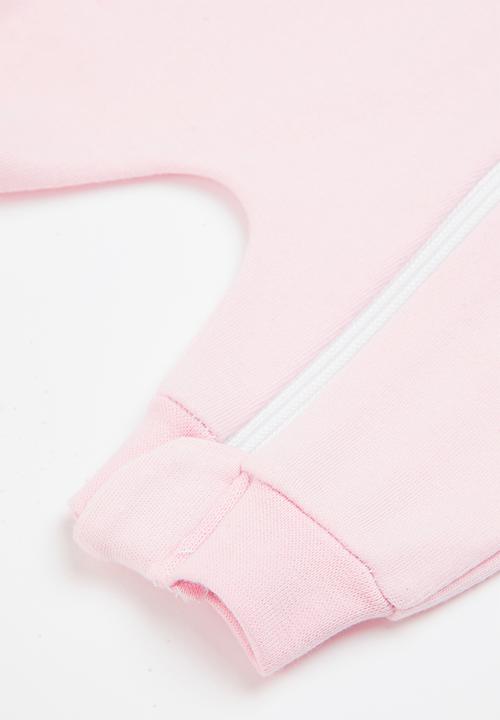 Little Lumps - Zip summer romper - pink
