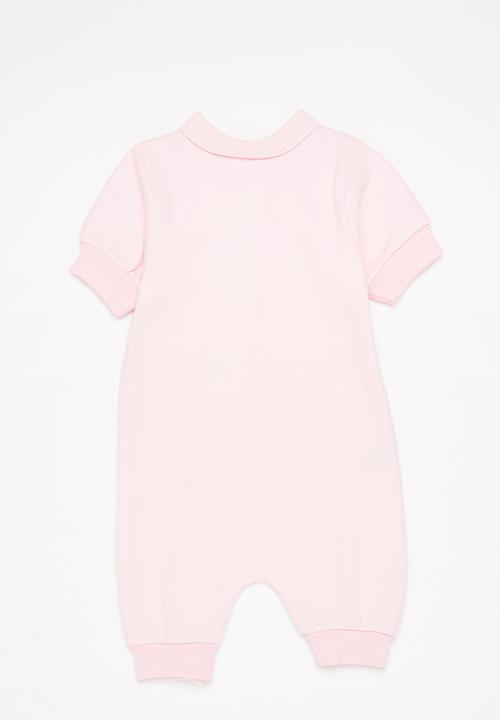 Little Lumps - Zip summer romper - pink