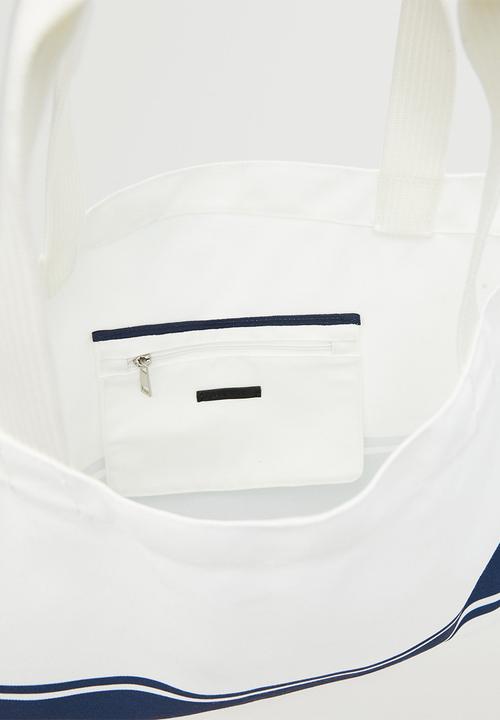 MANGO - Handbag soft - navy