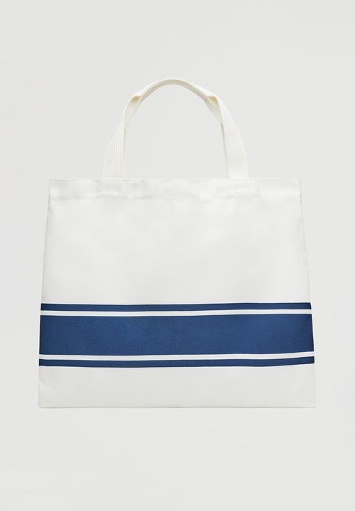 MANGO - Handbag soft - navy