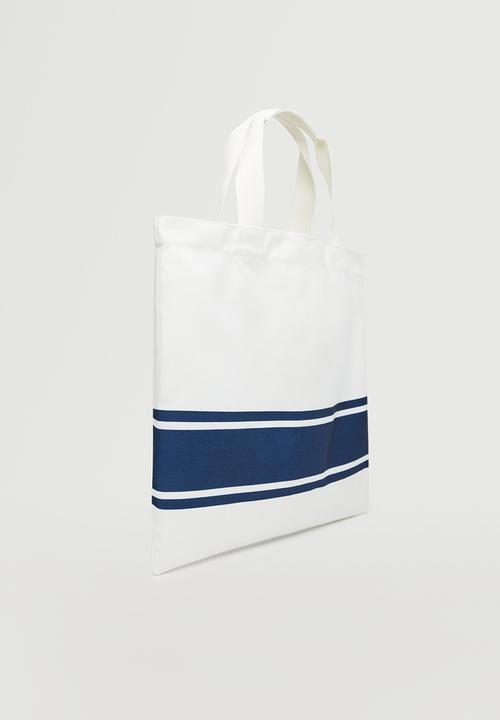 MANGO - Handbag soft - navy
