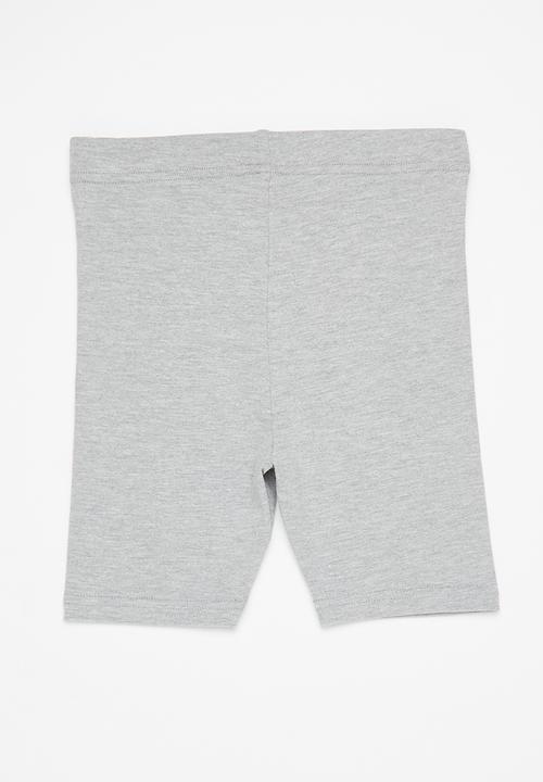 Superbalist Kids - Girls 2 pack cycling short - black & grey melange
