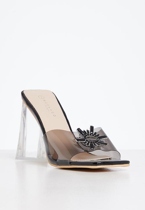 Rock & Co - Bongo 1 mule block heel - black