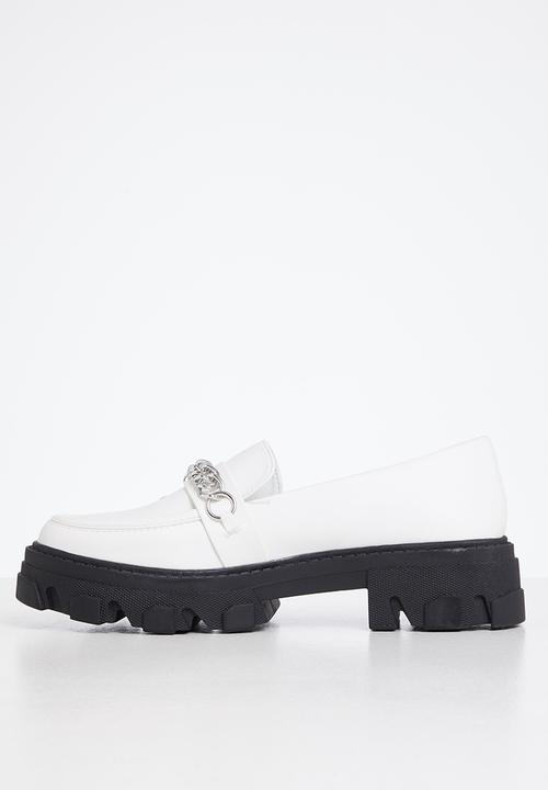 Rock & Co - Kulture 1 chunky lug sole loafer - white