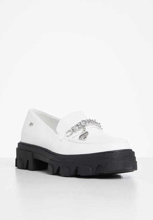 Rock & Co - Kulture 1 chunky lug sole loafer - white