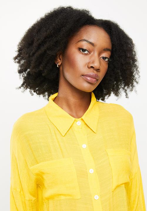 dailyfriday - Boyfriend shirt - bright yellow