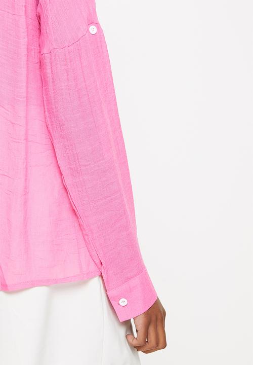dailyfriday - Boyfriend shirt - cerise