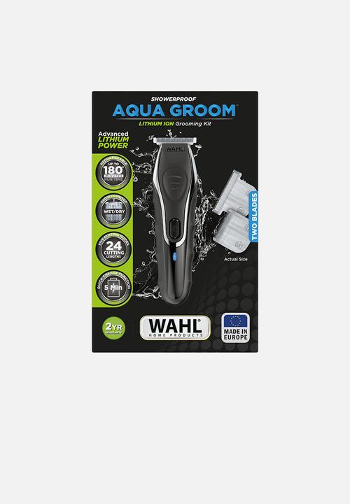WAHL - Aqua Groom Showerproof 13 piece Lithium Ion Beard Trimmer Grooming Kit