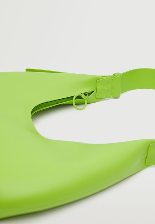 MANGO - Shoulder fluor bag - lime