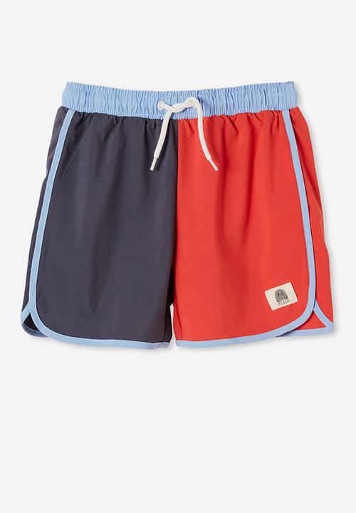 Cotton On - Bailey curved hem boardshort - multi 