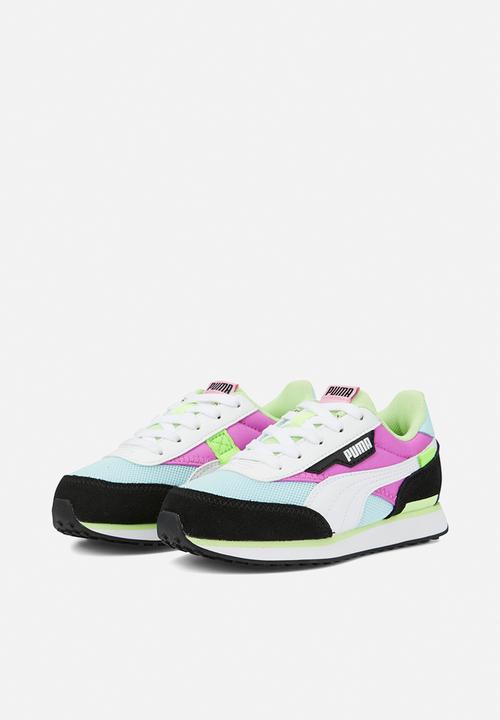 PUMA - Future rider splash ps - electric orchid-light aqua-puma white