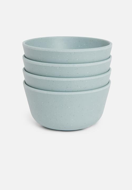 Excellent Houseware - Melamine bowl set of 4 - blue