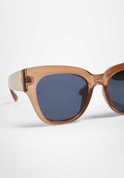 MANGO - Acetate frame sunglasses - peach