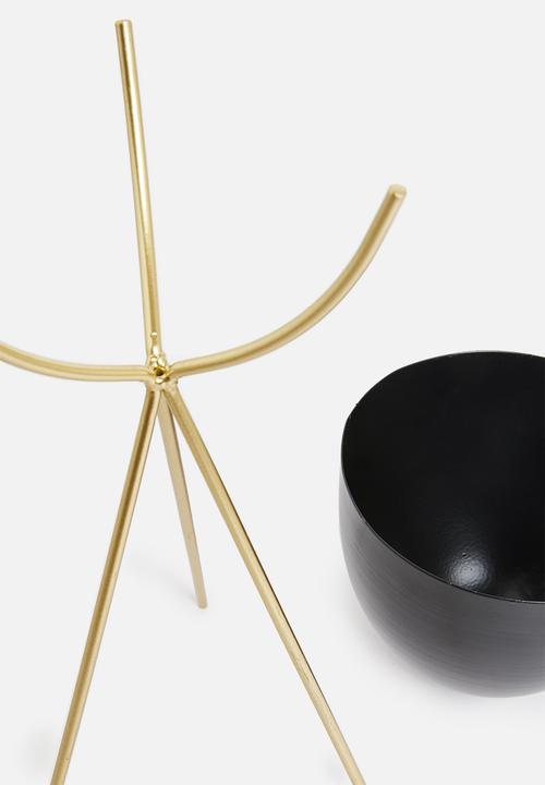 H&S - May flower pot-black