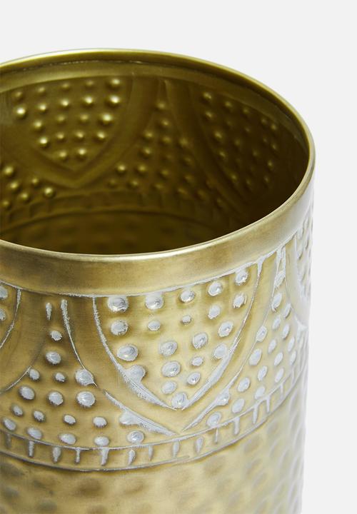H&S - Meilow tall vase - gold