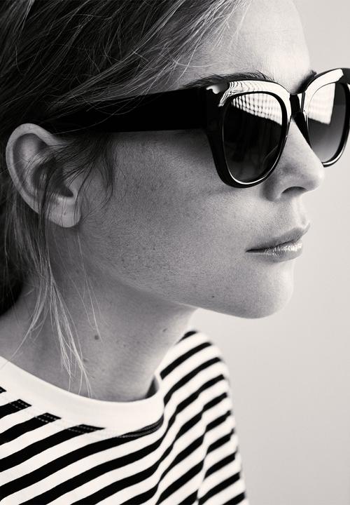 MANGO - Acetate frame sunglasses - black