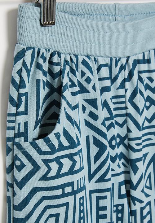 Pop Candy - Boys printed fleece shorts - grey