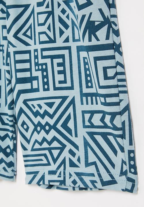 Pop Candy - Boys printed fleece shorts - grey