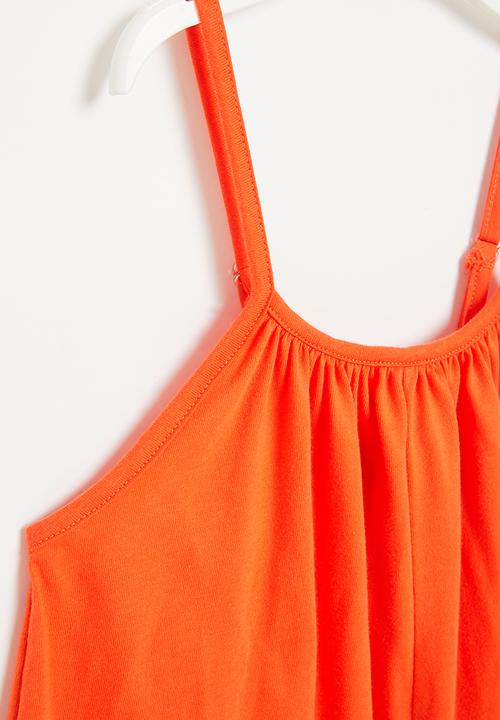 Superbalist - Cotton playsuit - orange