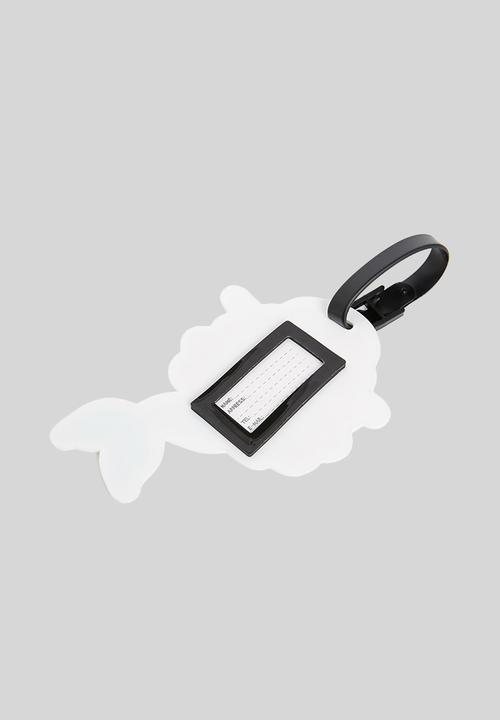 H&S - Mermaid luggage tag - red & green 