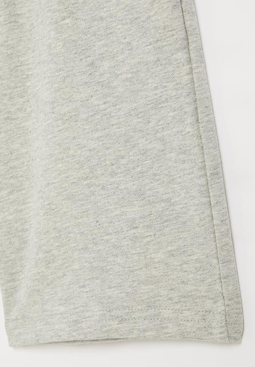 Pop Candy - Boys plain fleece shorts - grey melange