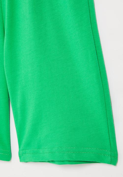 Pop Candy - Boys plain fleece shorts - green