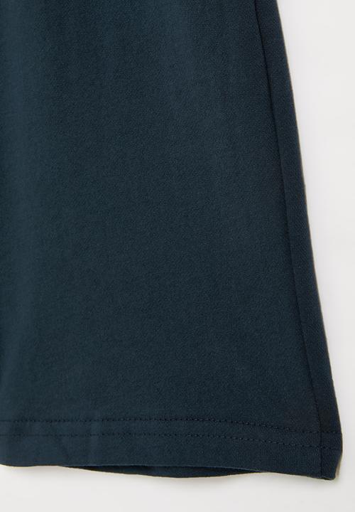 Pop Candy - Boys plain fleece shorts - navy