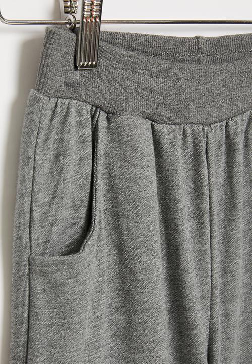 Pop Candy - Boys plain fleece shorts - grey