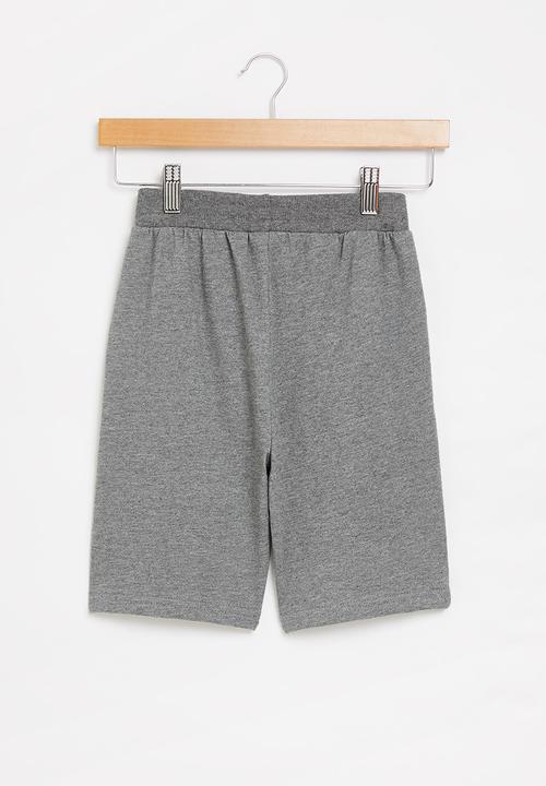 Pop Candy - Boys plain fleece shorts - grey