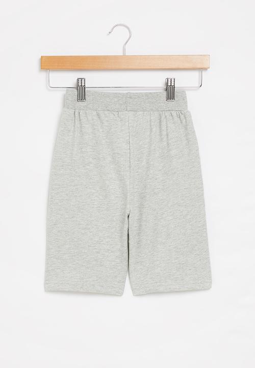 Pop Candy - Boys graphic fleece shorts - grey