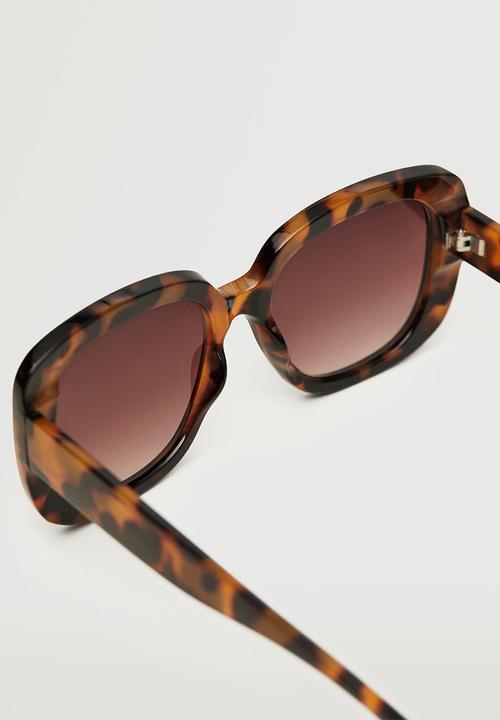 MANGO - Acetate frame sunglasses - chocolate
