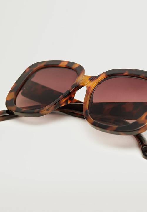 MANGO - Acetate frame sunglasses - chocolate