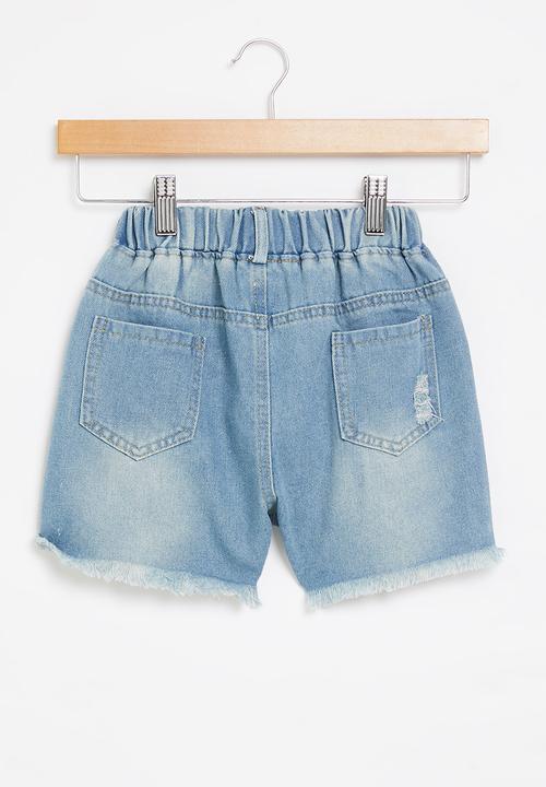 Pop Candy - Girls denim shorts - blue