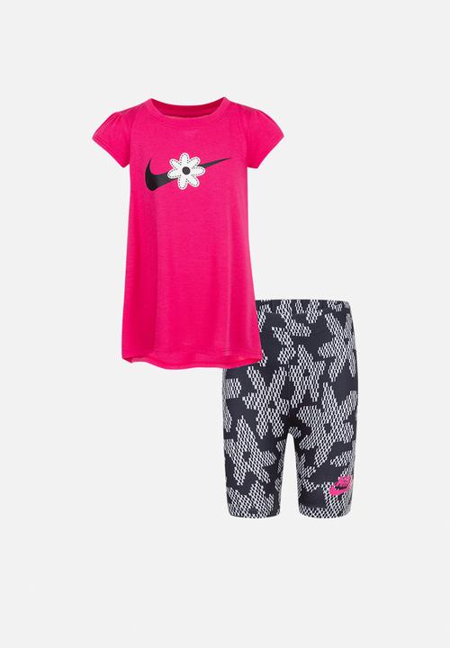 Nike - Nkg sport daisy bike short set - black