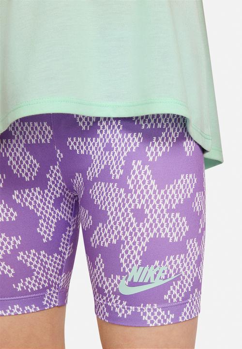 Nike - Nkg sport daisy bike short set - violet shock