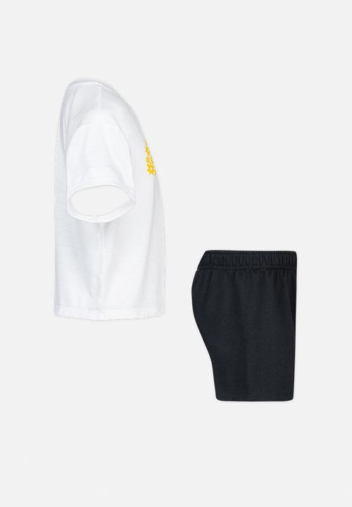 Nike - Nkg sport daisy mesh short set - black & white