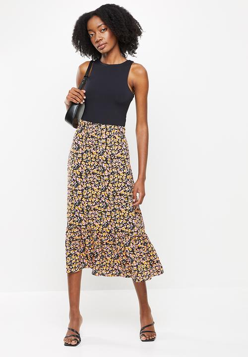 Jacqueline de Yong - Nolia midi skirt - multi